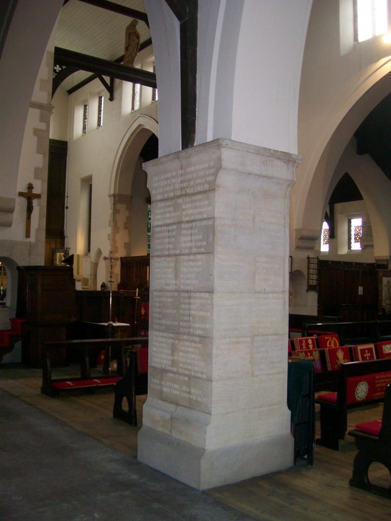 Stone Pillar Memorials St Mary’s Church, Sculcoates Lane, Hull