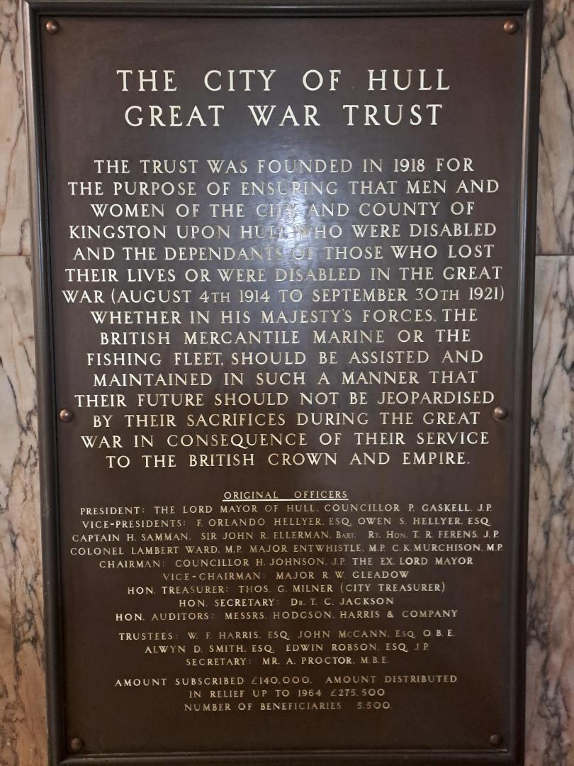 The City Of Hull Great War Trust Kingston Upon Hull War Memorial 1914